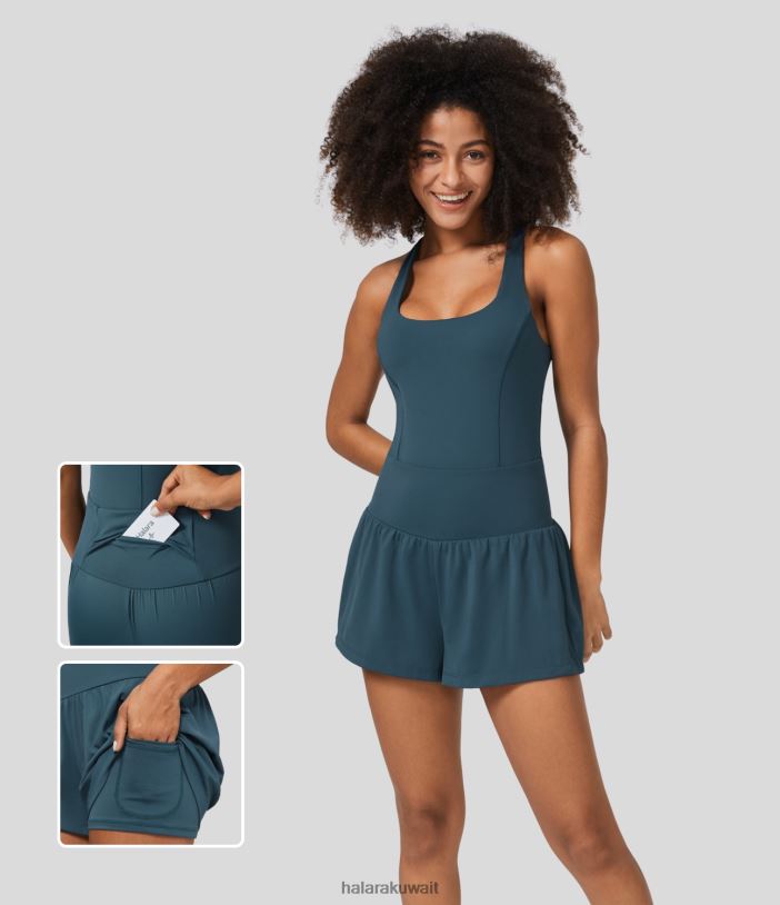 ملابس رياضية ماجوليكا الأزرق TDP4N2097 نحيف Halara بدلة يوجا بفتحة رقبة مربعة بدون ظهر ملتوية على شكل دمعة 2 في 1 وجيب خلفي وجانبي ملابس رياضية ماجوليكا الأزرق TDP4N2097 نحيف Halara بدلة يوجا بفتحة رقبة مربعة بدون ظهر ملتوية على شكل دمعة 2 في 1 وجيب خلفي وجانبي