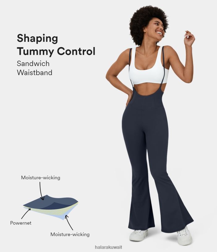 ملابس منتصف الليل الأزرق TDP4N2099 نحيف Halara بدلة كاجوال بحزام سباغيتي قابل للتعديل وحزام خصر واسع ملابس منتصف الليل الأزرق TDP4N2099 نحيف Halara بدلة كاجوال بحزام سباغيتي قابل للتعديل وحزام خصر واسع